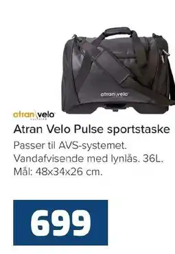 Cykelstyrken Atran velo atran velo pulse sportstaske tilbud