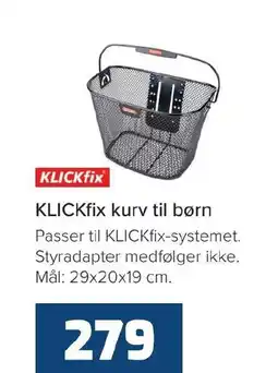 Cykelstyrken KLICKfix KLICKfix kurv til børn tilbud
