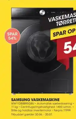 Punkt1 SAMSUNG VASKEMASKINE tilbud