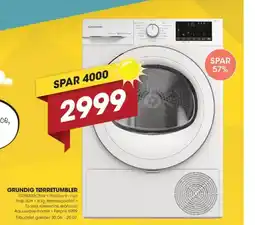 Punkt1 GRUNDIG TØRRETUMBLER tilbud