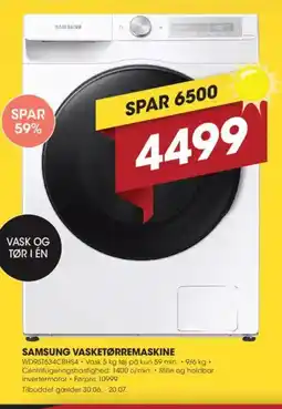 Punkt1 SAMSUNG VASKETØRREMASKINE tilbud