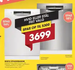 Punkt1 BOSCH OPVASKEMASKINE tilbud