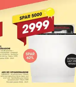 Punkt1 AEG INT. OPVASKEMASKINE tilbud
