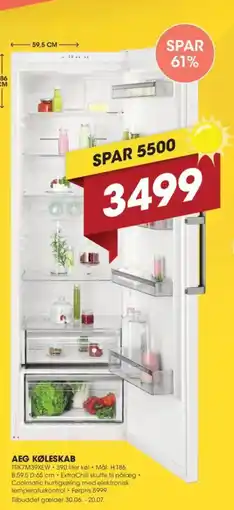 Punkt1 AEG KØLESKAB tilbud