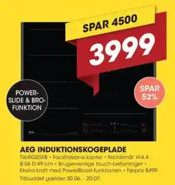 Punkt1 AEG INDUKTIONSKOGEPLADE tilbud
