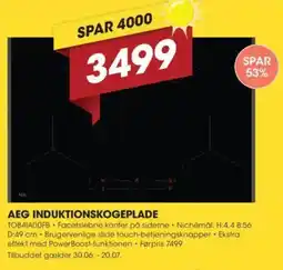 Punkt1 AEG INDUKTIONSKOGEPLADE tilbud