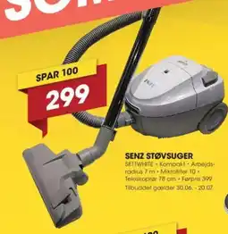Punkt1 SENZ STØVSUGER tilbud