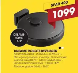 Punkt1 Dreame robotstøvsuger tilbud