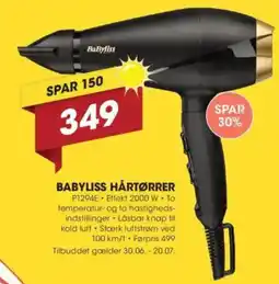 Punkt1 BABYLISS HÅRTØRRER tilbud