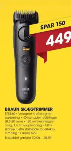 Punkt1 BRAUN SKÆGTRIMMER tilbud