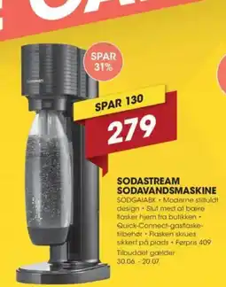 Punkt1 SODA STREAM SODAVANDSMASKINE tilbud