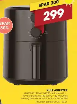 Punkt1 KULZ AIRFRYER tilbud