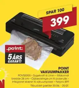 Punkt1 POINT VAKUUMPAKKER tilbud
