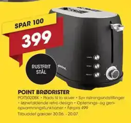 Punkt1 POINT BRØDRISTER tilbud