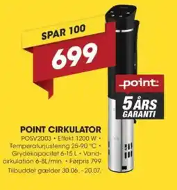 Punkt1 POINT CIRKULATOR tilbud