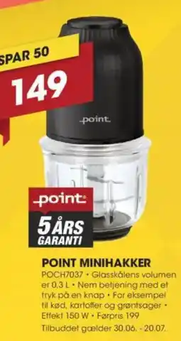 Punkt1 POINT MINIHAKKER POCH7037 tilbud
