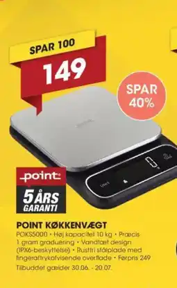 Punkt1 POINT KØKKENVÆGT tilbud