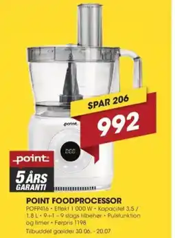 Punkt1 POINT FOODPROCESSOR tilbud