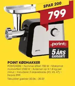 Punkt1 POINT KØDHAKKER tilbud