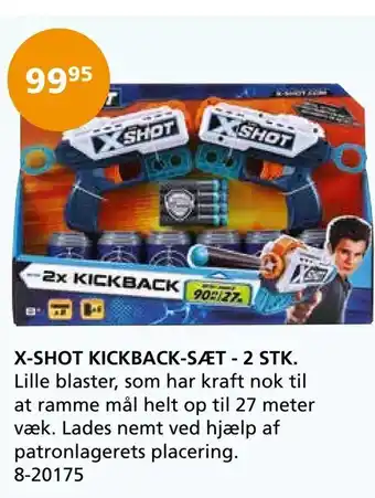Kon-Tur X-shot kickback-sæt - 2 stk tilbud