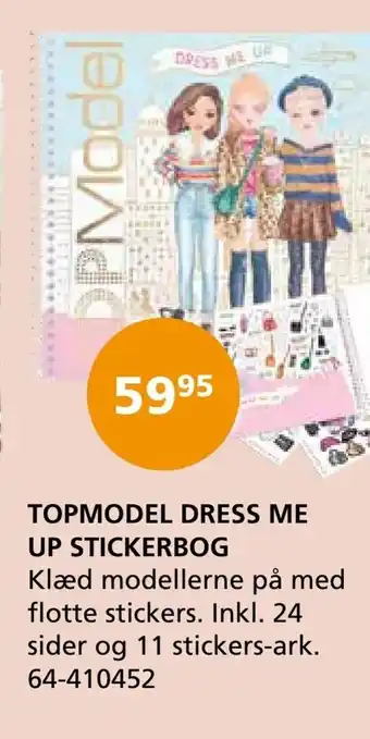 Kon-Tur Topmodel dress me up stickerbog tilbud