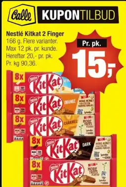 Calle Nestlé Kitkat 2 Finger tilbud
