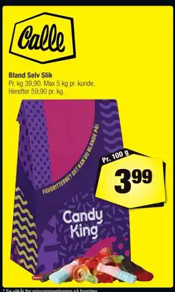 Calle Bland Selv Slik tilbud