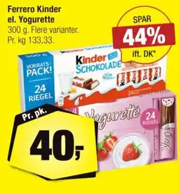 Calle Ferrero Kinder el. Yogurette tilbud