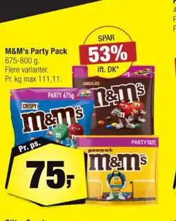 Calle M&M's Party Pack tilbud