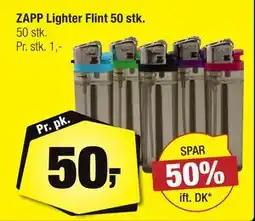 Calle ZAPP Lighter Flint 50 stk tilbud