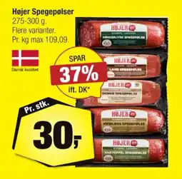 Calle Højer Spegepølser tilbud