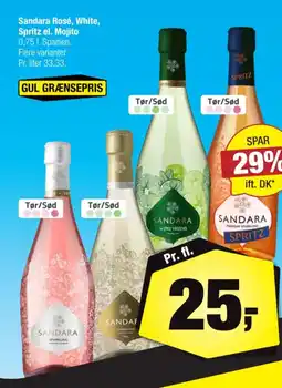 Calle Sandara Rosé, White, Spritz el. Mojito 0,75 I. Spanien. tilbud