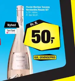 Calle Piccini Martina Toscana Vermentino Rosato IGT tilbud
