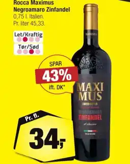 Calle Rocca Negroamaro Zinfandel tilbud