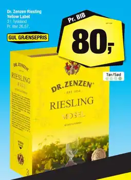 Calle Dr. Zenzen Riesling Yellow Label tilbud