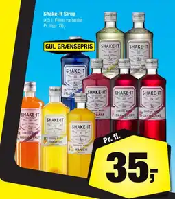 Calle Shake-It Sirup tilbud