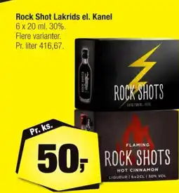 Calle Rock Shot Lakrids el. Kanel tilbud
