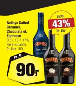 Calle Baileys Salted Caramel, Chocolate el. Espresso tilbud