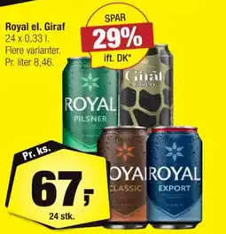 Calle Royal el. Giraf tilbud