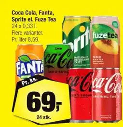 Calle Coca Cola, Fanta, Sprite el. Fuze Tea tilbud