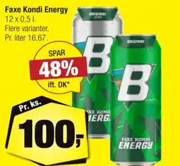 Calle Faxe Kondi Energy tilbud