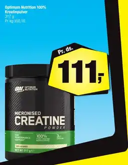 Calle Optimum Nutrition 100% Kreatinpulver tilbud