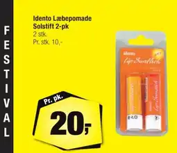 Calle Idento Læbepomade Solstift 2-pk 2 stk. tilbud