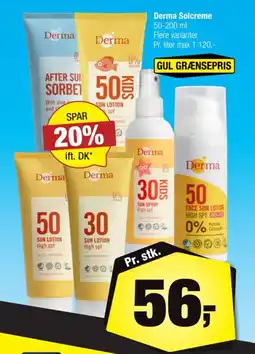 Calle Derma Solcreme tilbud