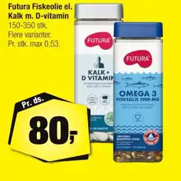 Calle Futura Fiskeolie el. Kalk m. D-vitamin tilbud