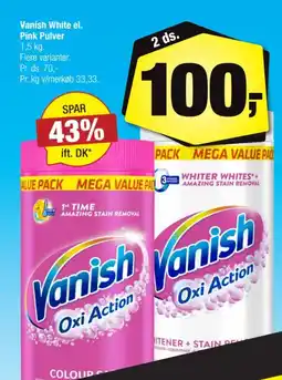 Calle Vanish White el. Pink Pulver tilbud