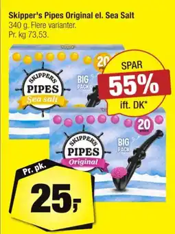 Calle Skipper's Pipes Original el. Sea Salt tilbud