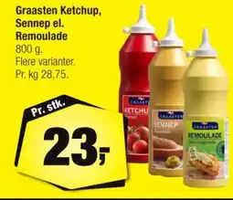 Calle Graasten Ketchup, Sennep el. Remoulade tilbud
