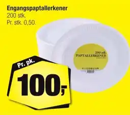 Calle Engangspaptallerkener tilbud