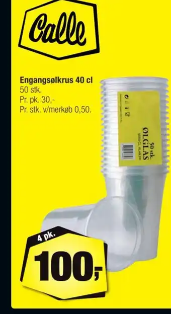 Calle Engangsølkrus 40 cl tilbud